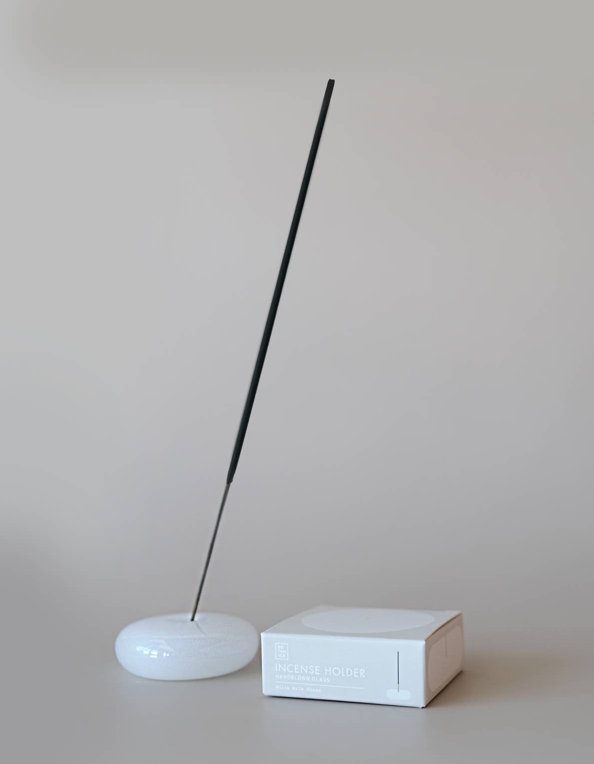 BOTANICA - Bubble Incense Holder: Jade Milk Glass