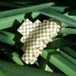 Paulina Otero - Pyramid Hair-Claw in Green Checkerboard