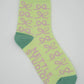 Nettle Studios - Women’s Cotton Ankle Socks - Limelight Bows