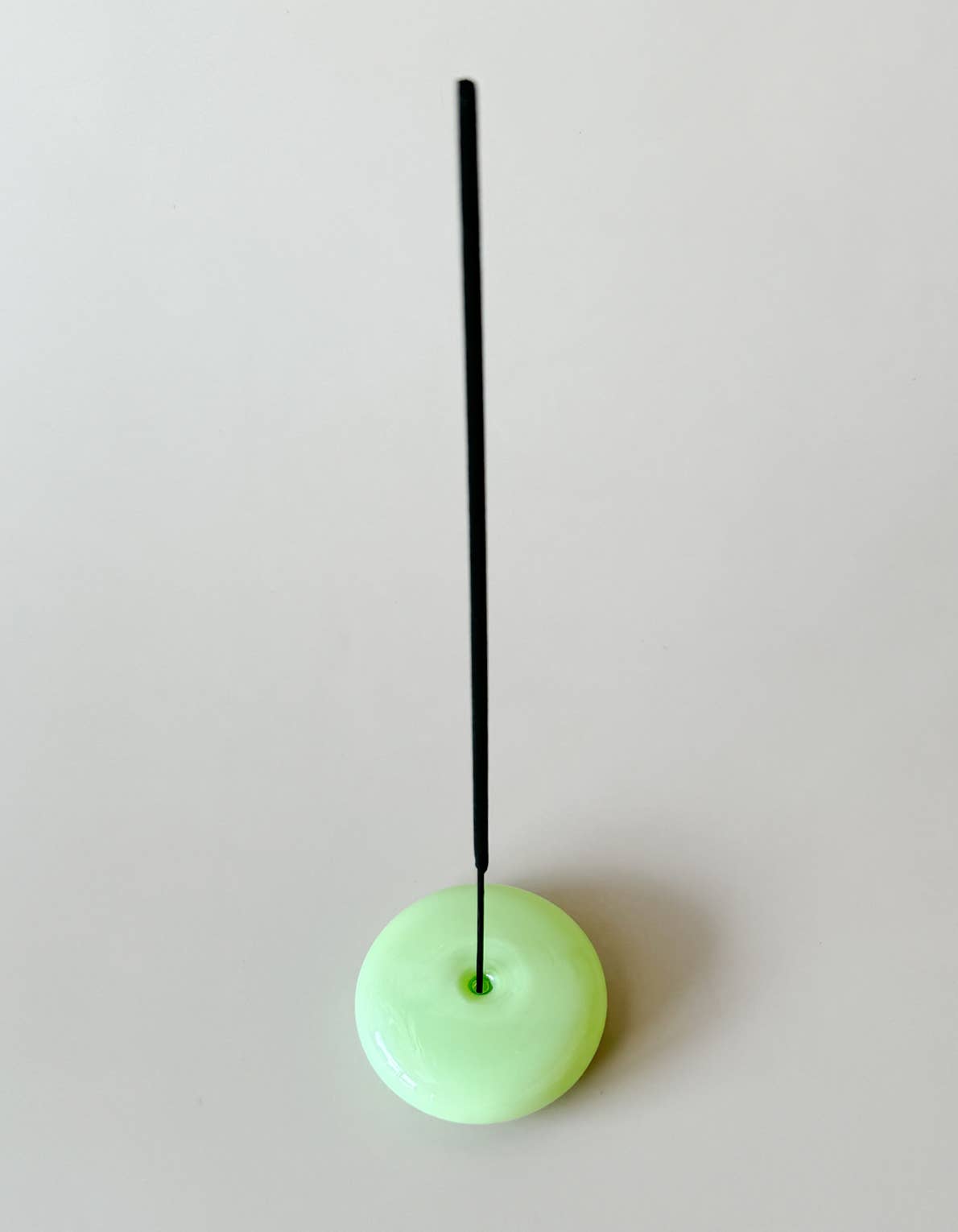 BOTANICA - Bubble Incense Holder: Blue Milk Glass
