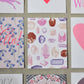 Banquet Workshop - Baby Pink Heart Card  Note Card: Single