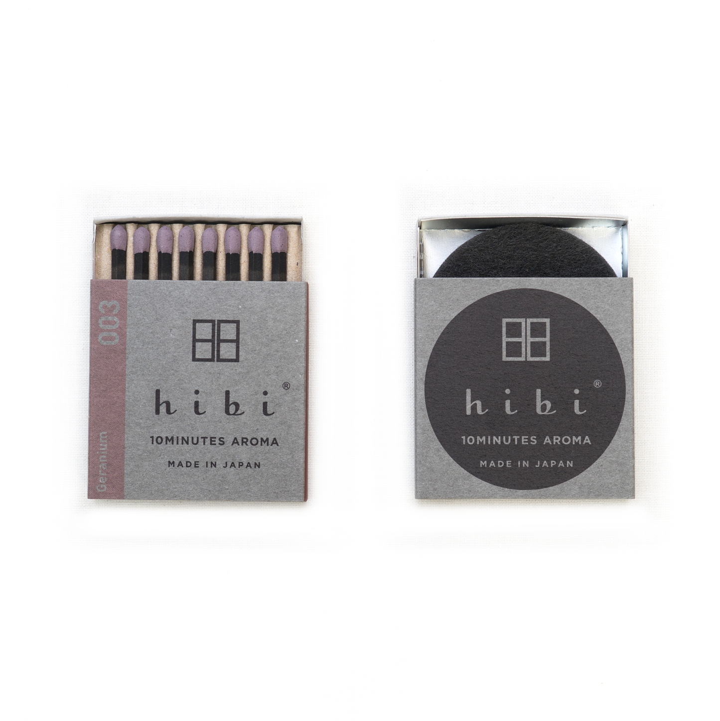 Hibi - Box of 8 Incense Matches: Yuzu