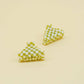 Paulina Otero - Small Pyramid Hair-Claw in Green Checkerboard
