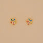 Paulina Otero - Multi-Color Flower Stud Earrings