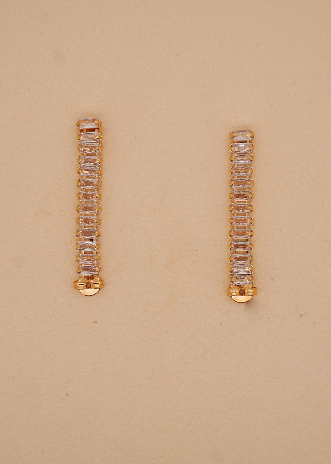 Paulina Otero - Clear Zirconia Baguette Ear Jackets