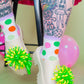 Nettle Studios - Women’s Cotton Ankle Socks - Gumdrop Polka Dots