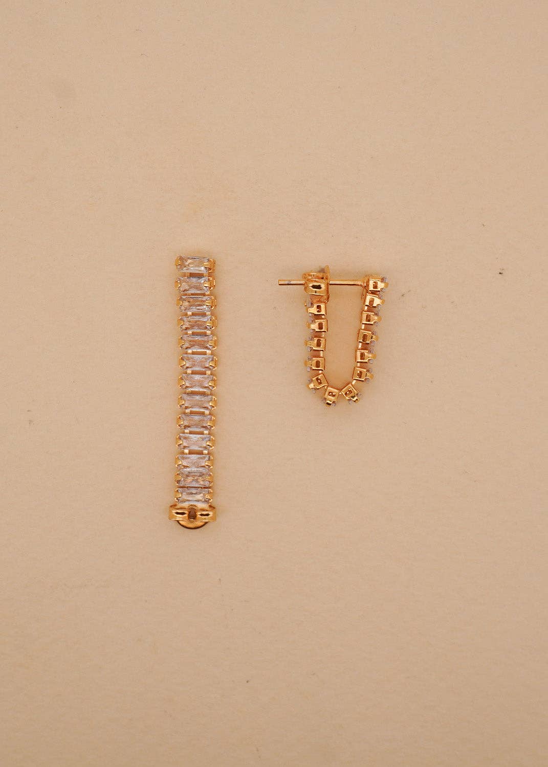 Paulina Otero - Clear Zirconia Baguette Ear Jackets