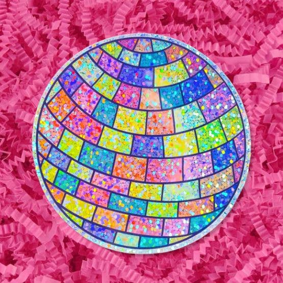 Jenny Lemons - Glitter Disco Ball Sticker