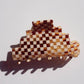 Paulina Otero - Pyramid Hair-Claw in Ivory Checkerboard