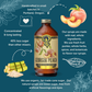 Portland Syrups - Georgia Peach Syrup 12oz - cocktail / mocktail / Coffee /Tea