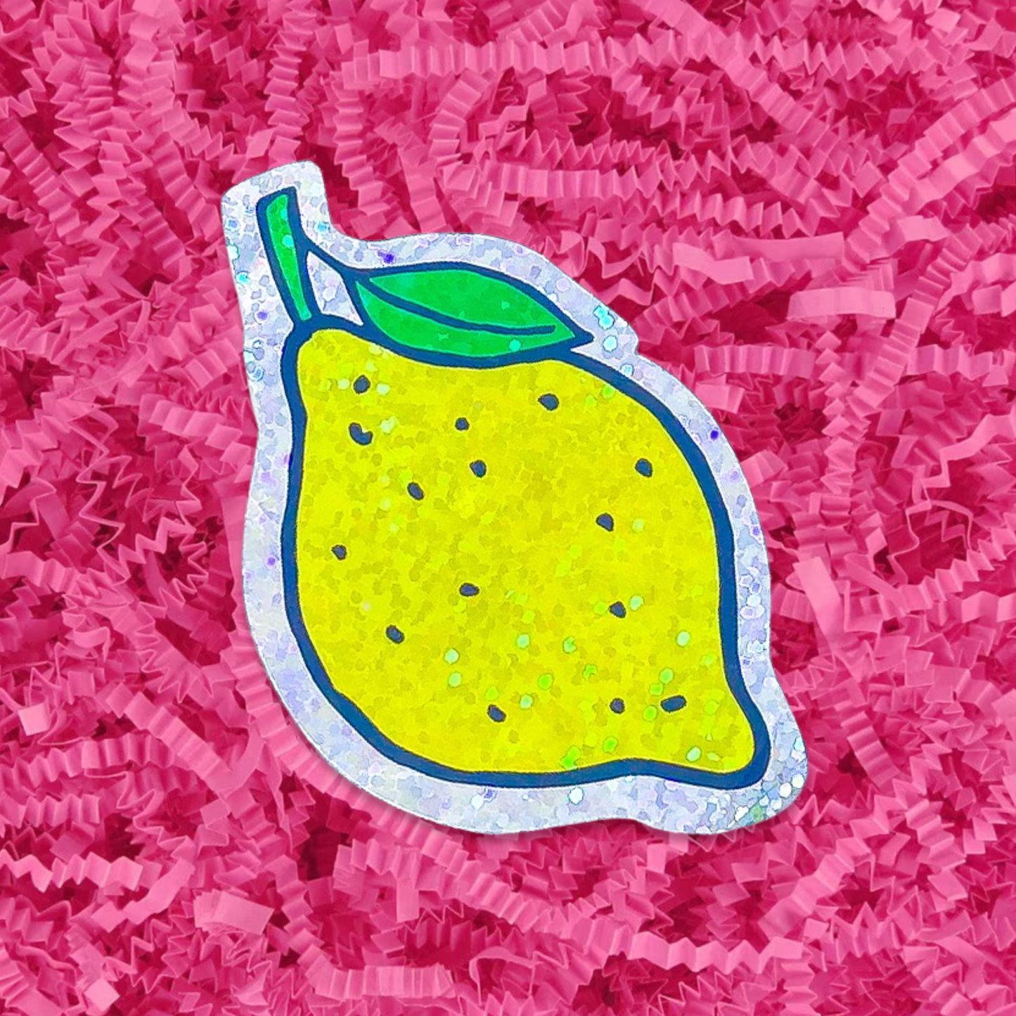 Jenny Lemons - Glitter Lemon Sticker