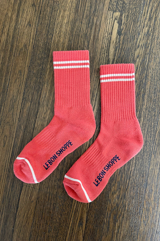 Le Bon Shoppe - Boyfriend Socks: Coral