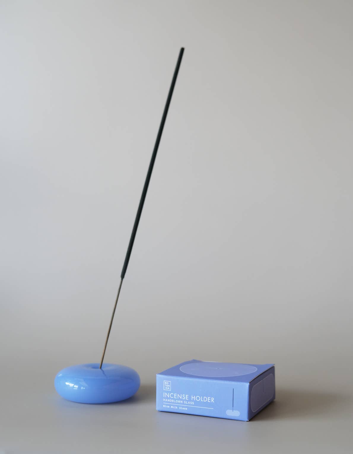 BOTANICA - Bubble Incense Holder: Jade Milk Glass