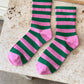 Le Bon Shoppe - Wally Socks: Wide / Pink Green