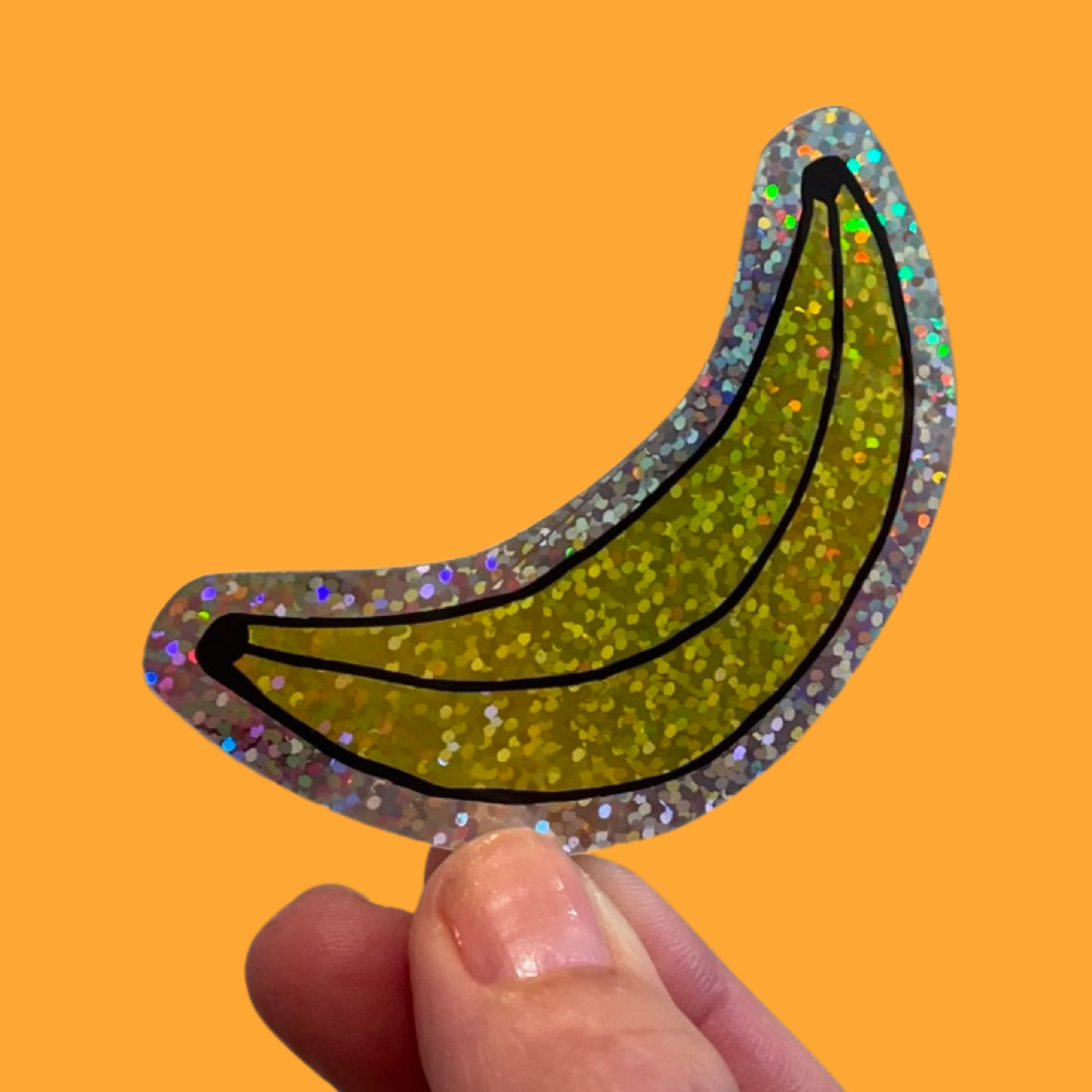 Jenny Lemons - Glitter Banana Sticker