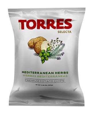 Torres Gourmet Potato Chips - Mediterranean Herbs 150g