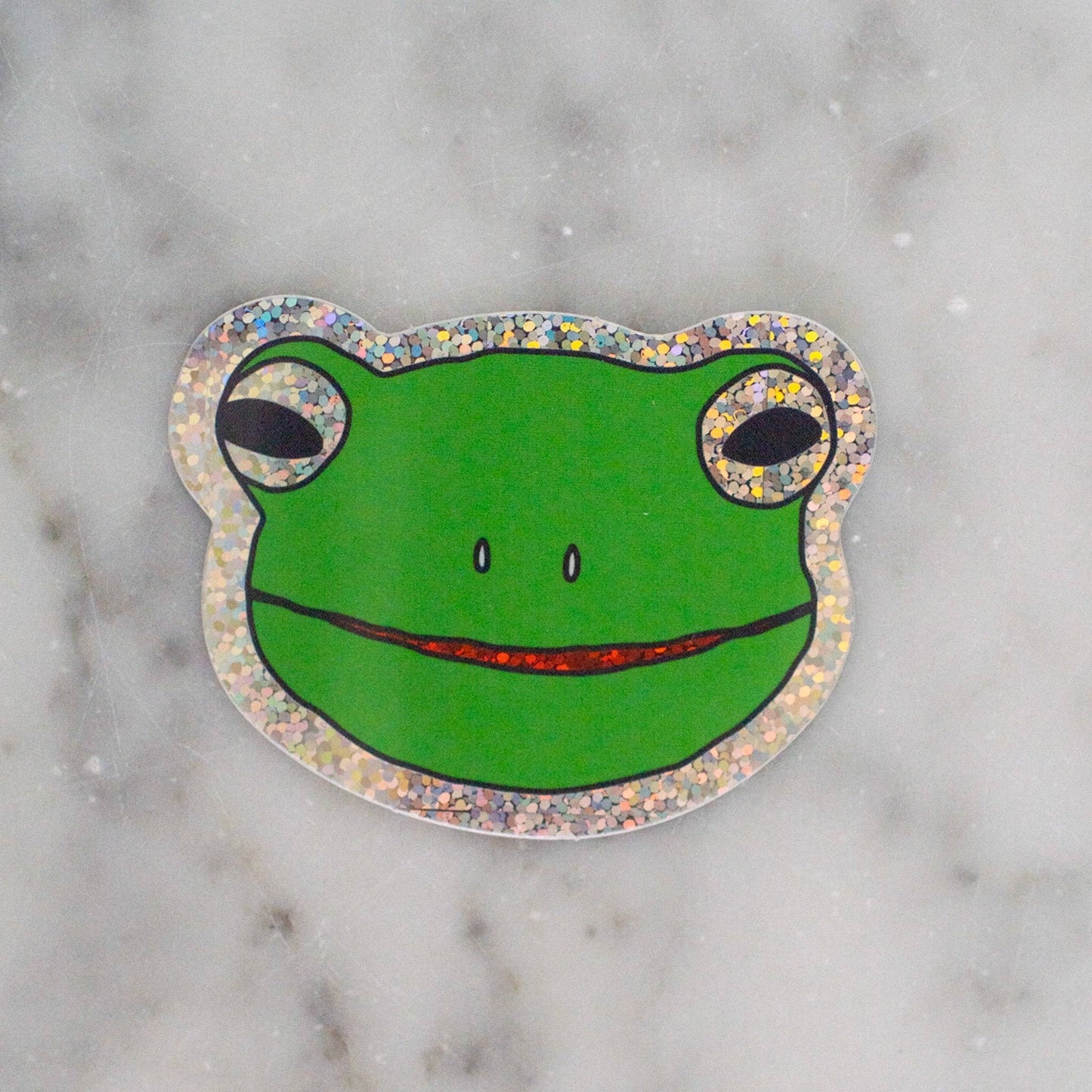 Jenny Lemons - Glitter Froggy Face Sticker