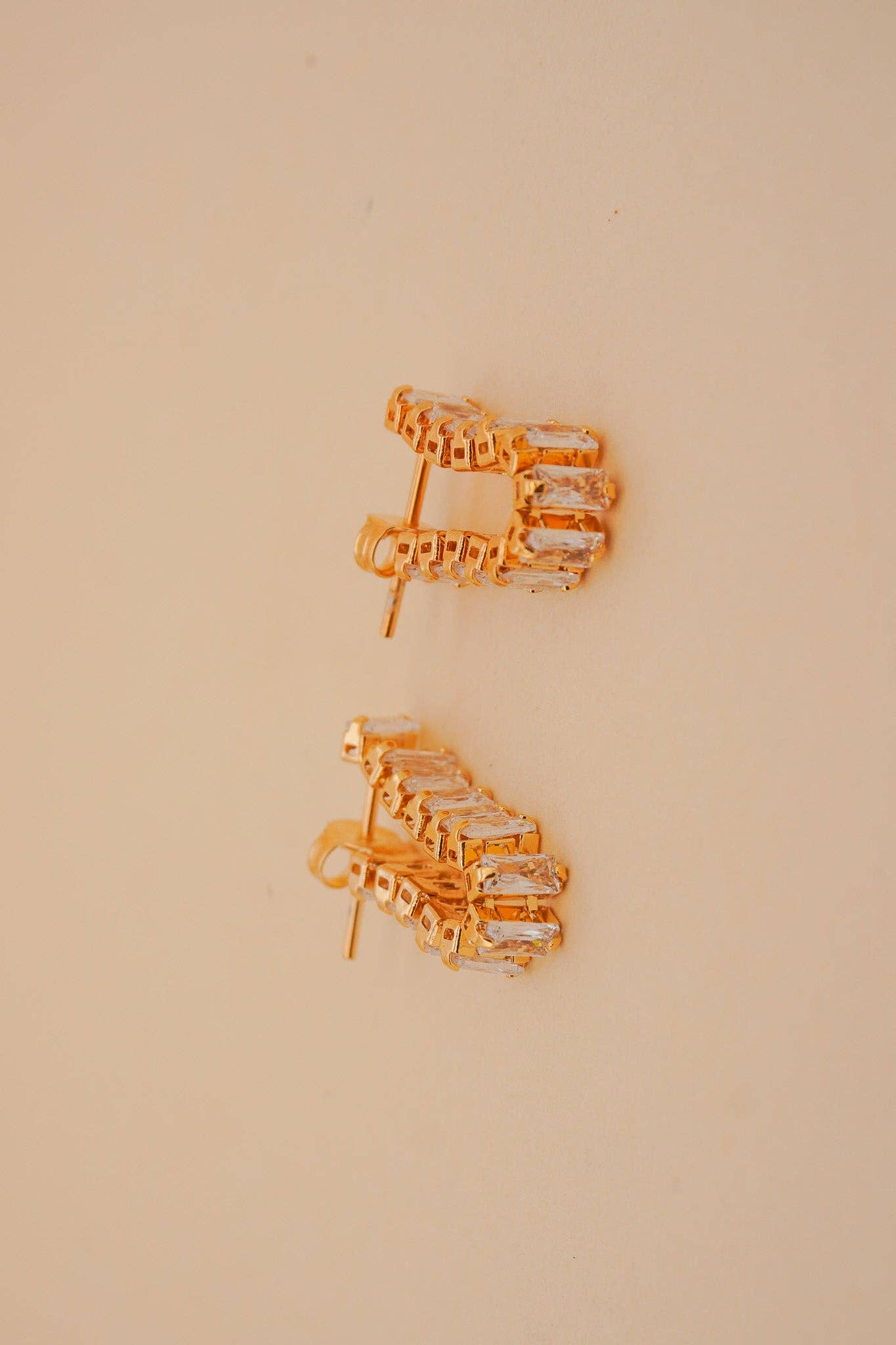 Paulina Otero - Clear Zirconia Baguette Ear Jackets