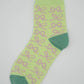 Nettle Studios - Women’s Cotton Ankle Socks - Limelight Bows