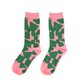 Jenny Pennywood - Crew Socks - Checks in Watermelon