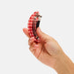 CHUNKS - Oval Barrette in Red Plaid