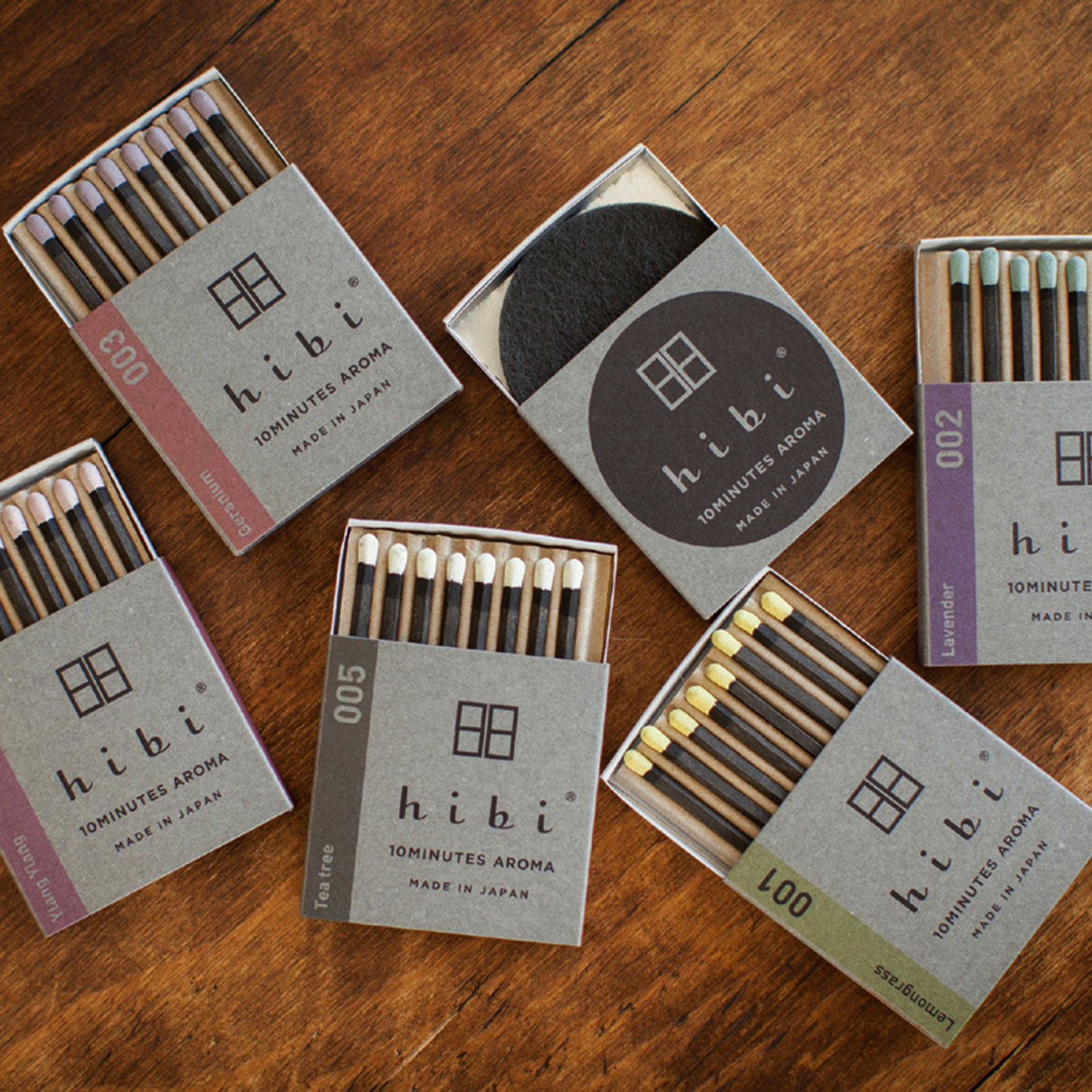 Hibi - Box of 8 Incense Matches: Yuzu