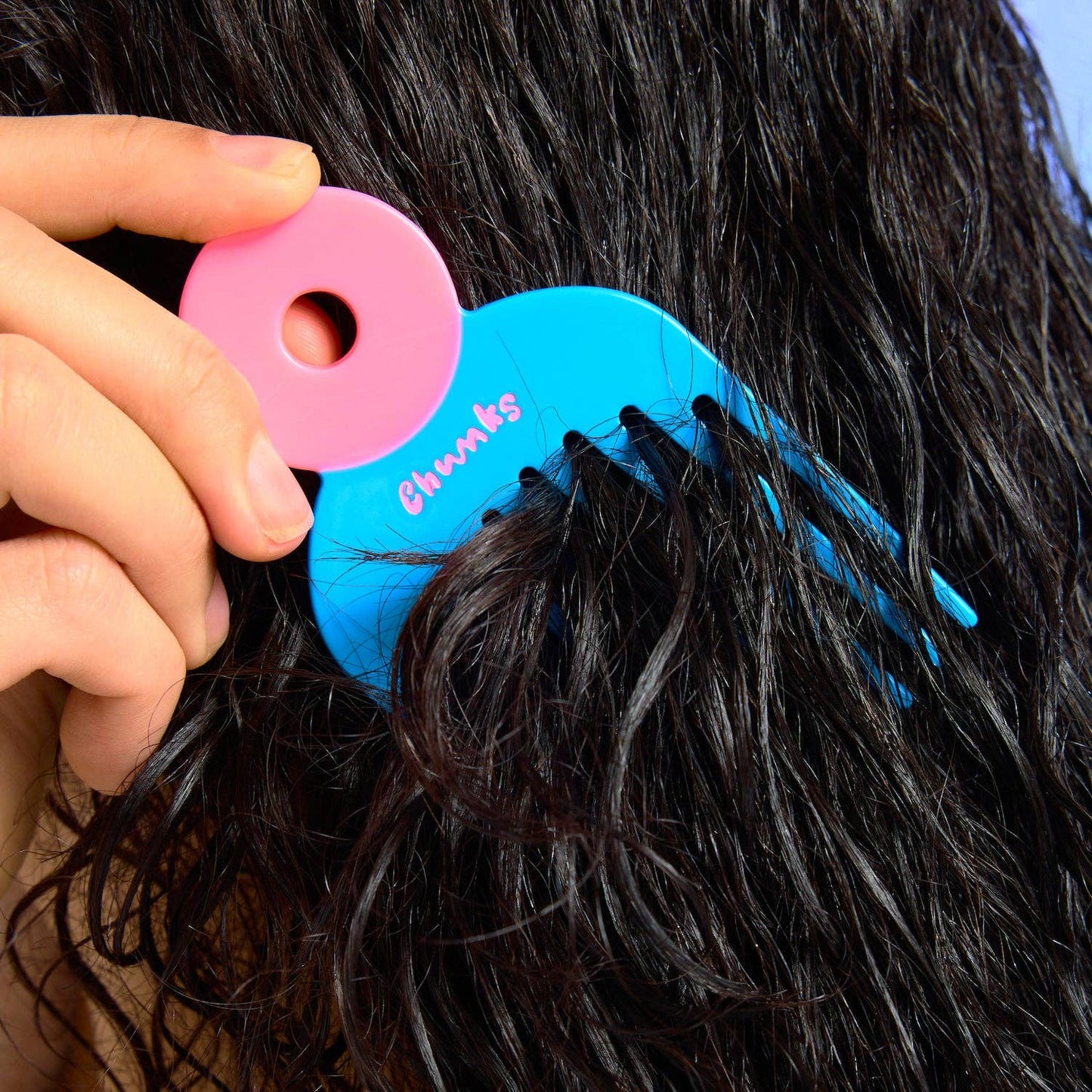 CHUNKS - Pick Comb in Blue + Pink