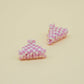 Paulina Otero - Small Pyramid Hair-Claw in Pink Checkerboard