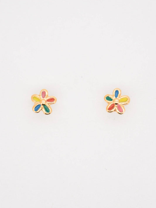Paulina Otero - Multi-Color Flower Stud Earrings