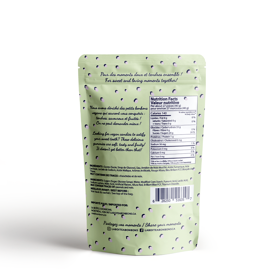La boîte à bonbons - Vegan Bites - Gummy Candies