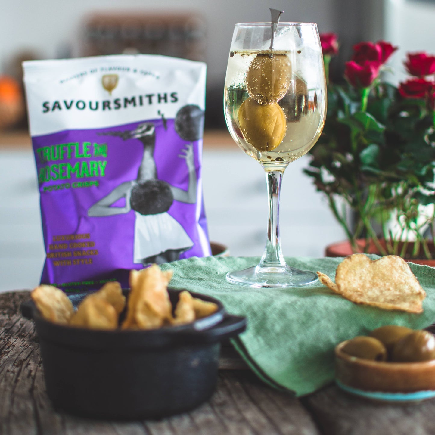 Savoursmiths Truffle and Rosemary Potato Crisps