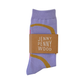 Jenny Pennywood - Crew Socks - Ziggy in Gold & Lavender
