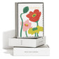 Red Cap Cards - Scalloped Poppy thank you greeting card: Singles