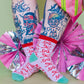 Nettle Studios - Women’s Cotton Ankle Socks - Lavender Bows