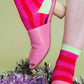 Nettle Studios - Women’s Cotton Ankle Socks - Sweetheart Stripes