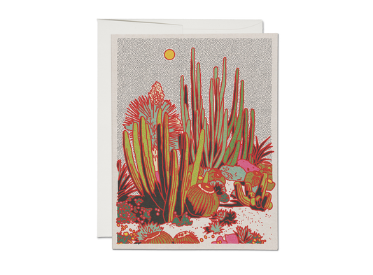 Red Cap Cards - Cactus Scene everyday greeting card: Singles