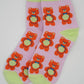 Nettle Studios - Women’s Cotton Ankle Socks - Cinnamon Bears