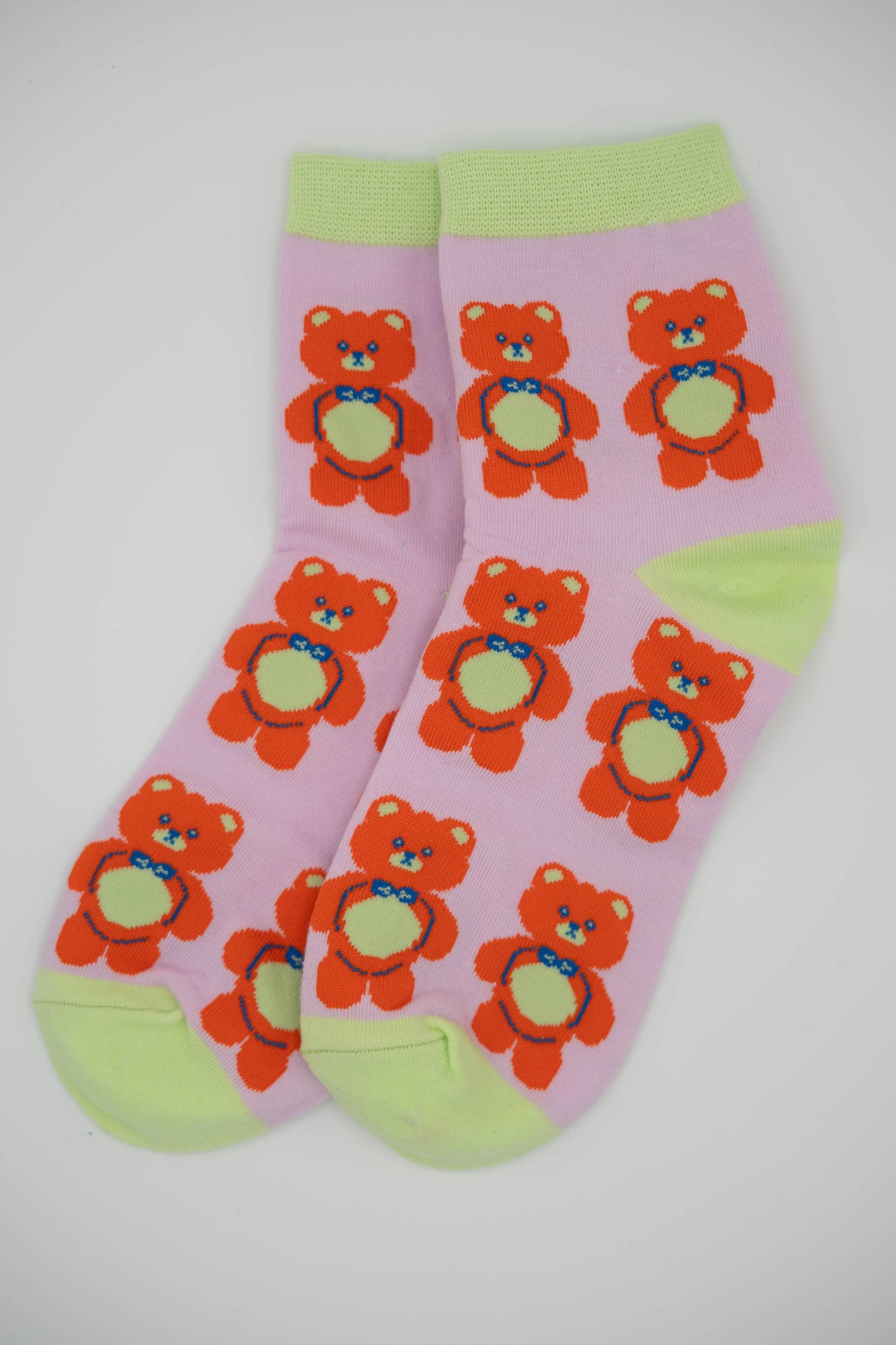 Nettle Studios - Women’s Cotton Ankle Socks - Cinnamon Bears
