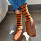 Le Bon Shoppe - Wally Socks: Wide / Red Stripe