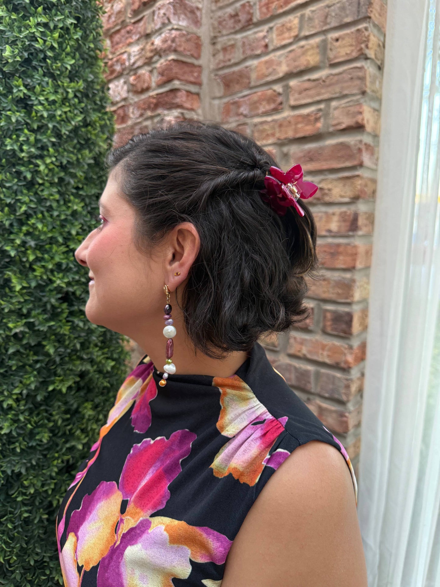Paulina Otero - Orchid Hair-Claw in Fuscia: Big