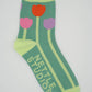Nettle Studios - Women’s Cotton Ankle Socks - Pink Tulips