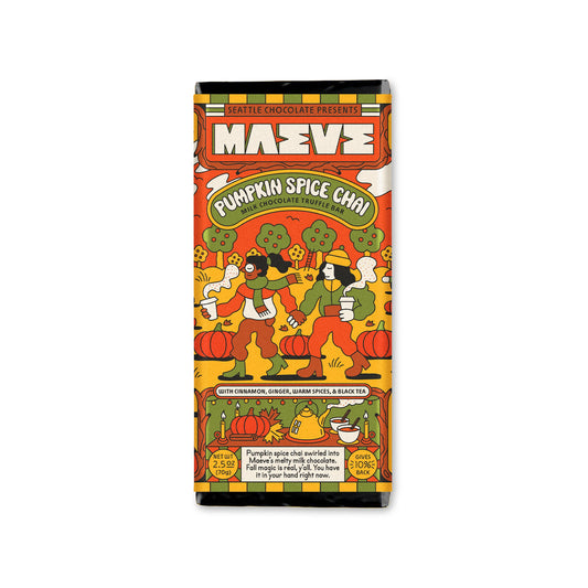 Seattle Chocolate Presents Maeve - Fall - Pumpkin Spice Chai Truffle Bar