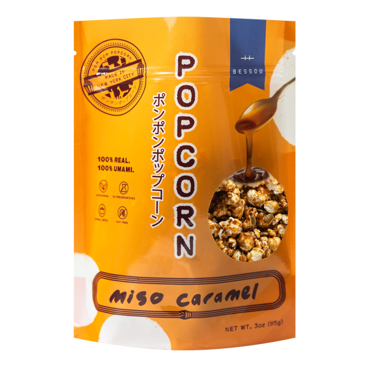 Pom Pom Popcorn by Bessou - Popcorn, Miso Caramel: Medium