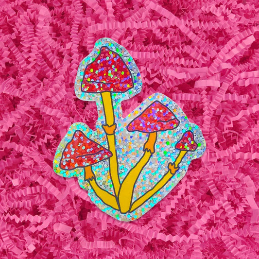 Jenny Lemons - Glitter Enoki Mushroom Sticker