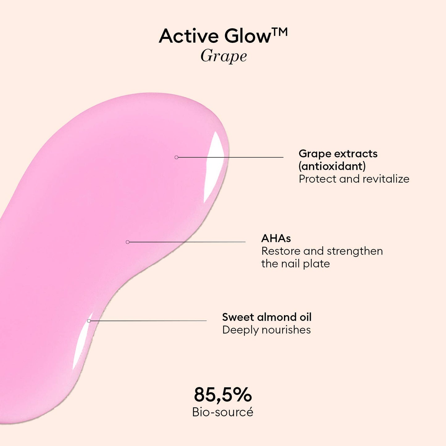 Manucurist, Inc. - Nail Care - Active™ Glow Care Polish: Grape