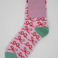 Nettle Studios - Women’s Cotton Ankle Socks - Lavender Bows