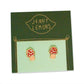 Jenny Lemons - 22k Gold Mushroom Enamel Earrings