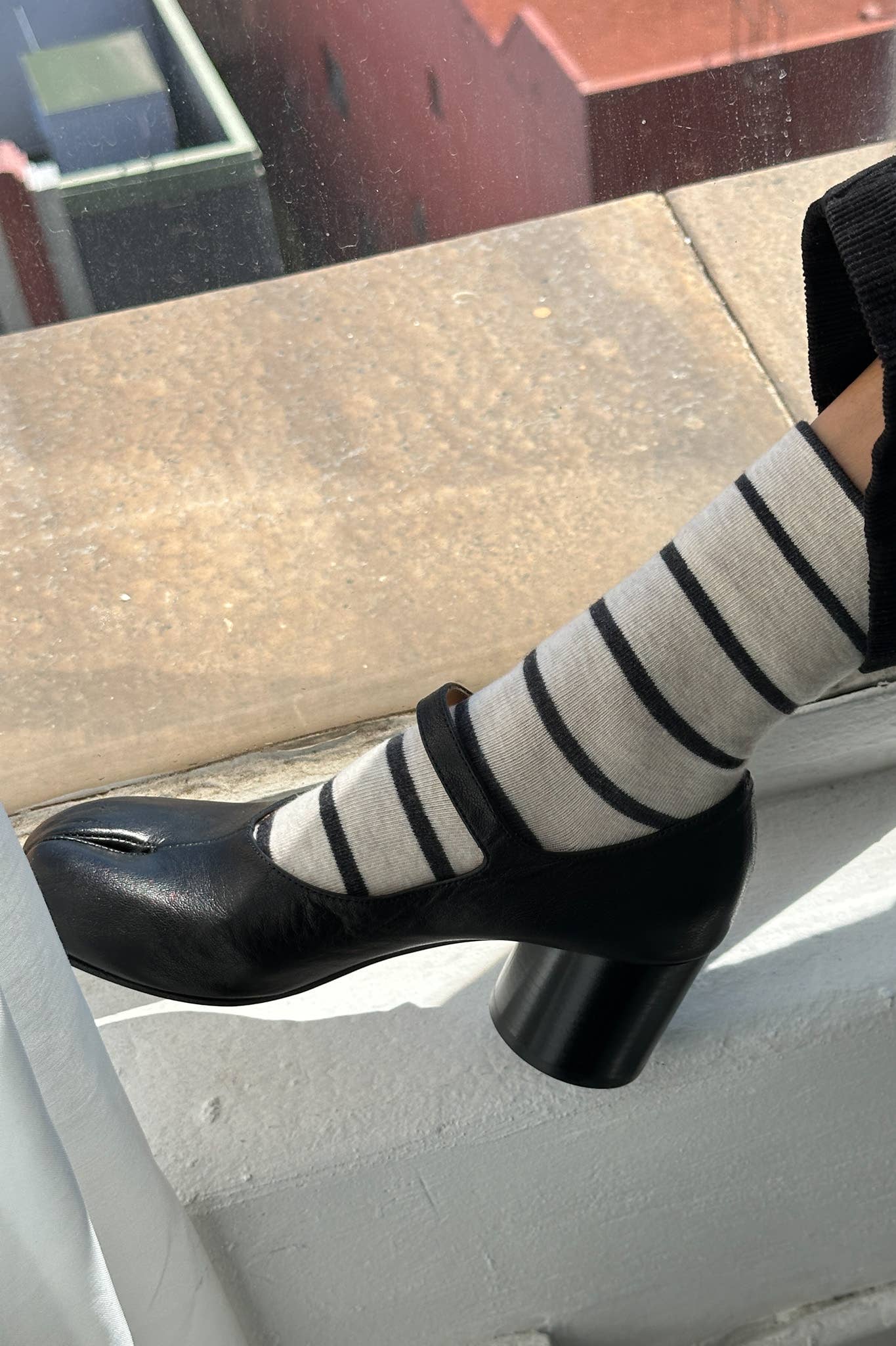 Le Bon Shoppe - Wally Socks: Wide / Green Stripe