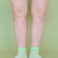 Nettle Studios - Women’s Cotton Ankle Socks - Limelight Bows