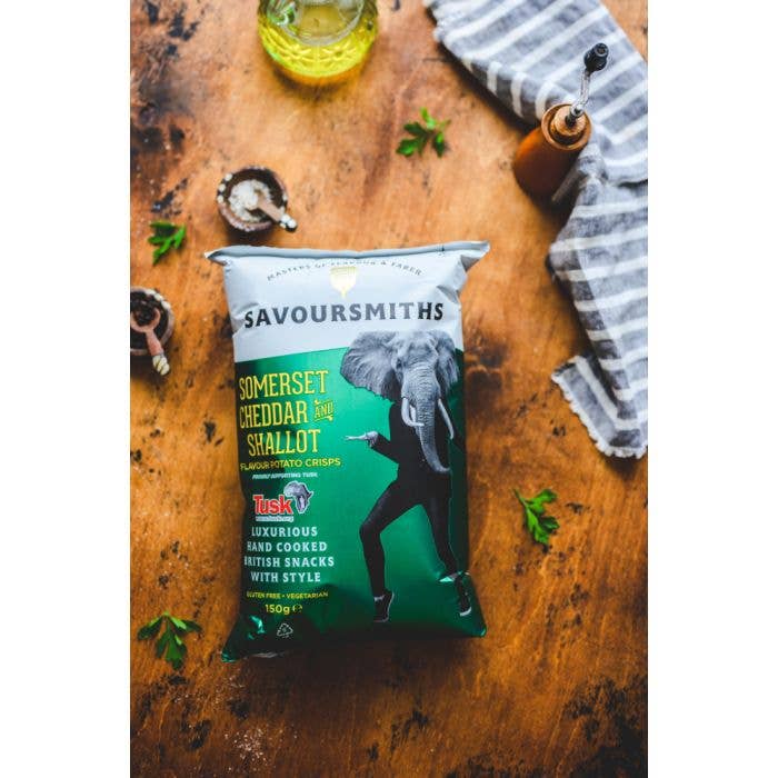 Somerset Cheddar & Shallot Chips | Savoursmiths 150g